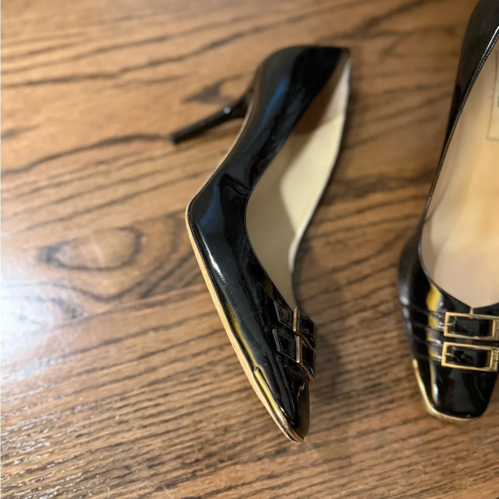 Jimmy Choo Black Patent Leather Heels